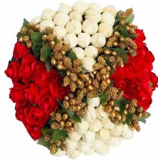 Ruhci flower Bun Juda Maker Flower Gajra Hair Accessory Set Bun