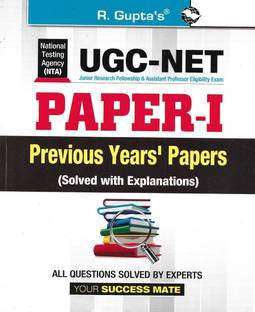 NTA UGC NET Paper 1 Old Solved Papers ( 2021 To 2004 ) In English