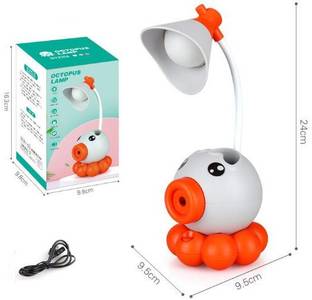 Glow Craft Cute octopus table lamp with pencil sharpner for kids Table Lamp