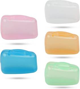 Naama 5 Pc Anti Bacterial Plastic Toothbrush Head Covers l Travel Toothbrush Guard Toothbrush Case