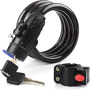 ADONYX Bicycle Lock-Spiral with Key Cycle Lock