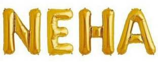FLIPZONE Solid NEHA NAME Banner (1.67 ft, Pack of 5) Balloon