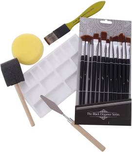 FRKB 17 PCs Painting Kit for Watercolor & Acrylic Painting