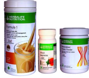 Herbalife Nutrition Formula 1 Shake Orange Cream + Protein Powder 200G + Afresh Tulsi Protein Shake