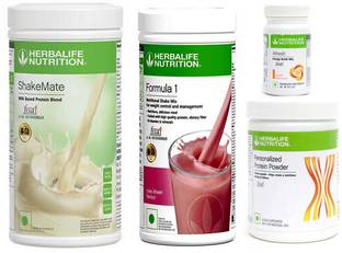 Herbalife Nutrition Formula 1 Shake Rose Kheer + Protein Powder 200G + Afresh Peach + Shake Mate Protein Shake
