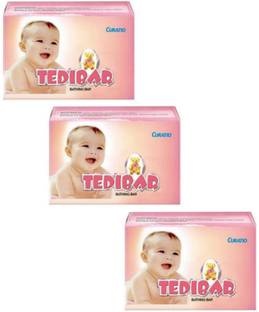 Tedibar Baby Bathing Bar Soap Pack of 3 pc (75 g)
