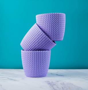 SNSHOPEE (Pack of 3) Microfibre, Plastic Vase