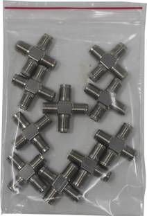 Pyai 3-Way Plus-Type Coax Cable Splitter Coax Cable Splitter Wire Connector