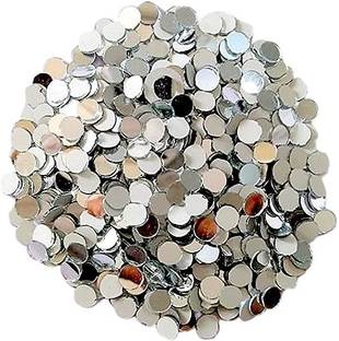 Craftwings Mix Craft Mirror for Embroidery Works, Size 10MM(1 cm), Qty-200 Pcs, Art & Craft