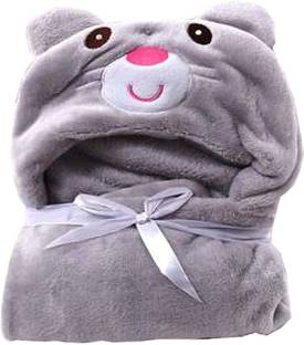 BABY ZONE Embroidered Crib Hooded Baby Blanket for  AC Room