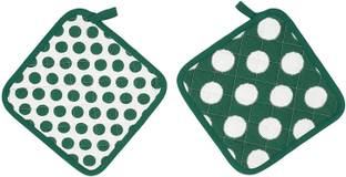 IKEA 50454183(Pot Holder - Pack of 2 (Green White) NA Trivet