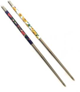 Triply9 METAL MULTICOLOUR BUN STICK (19cm) (pack of 2) Bun Stick