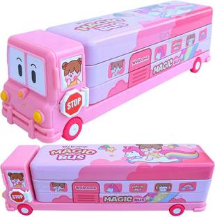 SHRI BALAJI magic bus barbie Art Metal Pencil Box