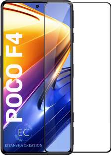 EITANSHA CREATION Edge To Edge Tempered Glass for Poco F4 5G, Poco F4 GT 5G, Poco F3 GT, Poco F3, Poco X4 Pro