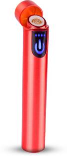 WRADER USB Rechargeable Flameless Cigarette Lighter with On/Off Touch Sensor Plasma Lighter Non Gas Refillable Lighter Windproof Lighter Sleek Cigarette Lighter