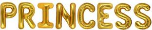 FLIPZONE Solid Golden Color Popular And Trending Name (Princess) (Gold, Pack of 8)