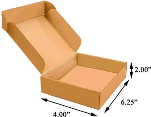 MM WILL CARE Self-Locking Box Craft Paper 3 Ply E-Fluet Size: 6 X 4 X 2 Inch Packaging Box
