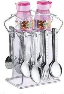 Troozy Oreo Cutlery Set with Stand Holder for Spoon and Fork Set Stainless Steel Cutlery Set