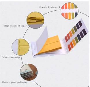 JMWDO pH 1-14 Test Paper Extensive Test Paper; Litmus Test Paper; 80 Strips Ph Test Strip