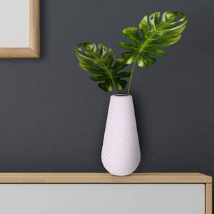 AppEasy White Color vase for Your Flowers for Home Decor ,Real Flowers Home Décor (1 pc) Plant Container Set