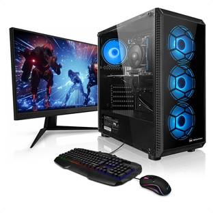 ASSEMBLD CORE I5 Core i5 (8 GB DDR3/1 TB/256 GB SSD/Windows 10 Pro/2 GB 2GB/20 Inch Screen/IMPACT RGB) with MS Office