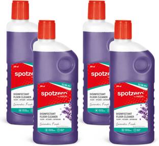 Spotzero by Milton Disinfectant Floor Cleaner Set of 4, 500 ml Each, Lavender | Surface Cleaner Lavender