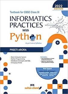 CBSE Textbook Of Information Practices With Python Class 11 (2022-23)