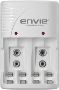 Envie NEXA ECR 30 Smart Charge Control Charger for AA, AAA & 9V Rechargeable Batteries  Camera Battery Charger