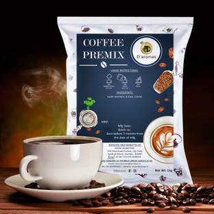 D'aromas Coffee Premix, Instant Coffee Powder for Vending Machine|Coffee premix pouch 1kg Instant Coffee