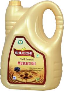 shuddhi A PLUS COLD PRESSED{kachi ghani} MUSTARD OIL Mustard Oil Can