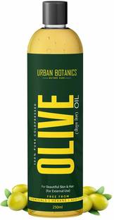 UrbanBotanics Cold Pressed Olive Oil For Skin, Hair, & Massage Hair Oil