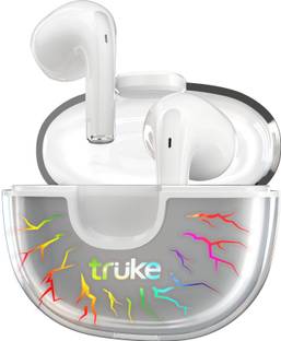 truke BTG Alpha Earbuds with Game Mode, 38H Playtime, 7RGB LEDs Bluetooth Gaming