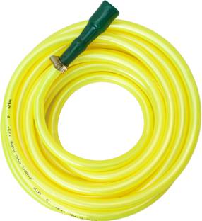 Anshi Metallic Yellow colour Hose Pipe connector and clamp ( Color may Vary) Get slightly different in colour of pipe but same quality Hose Pipe