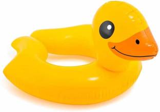 ArrowMax inflatable duck shaped swimming pool tub water play center toy for kids - Yellow Swim Floatation Belt