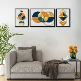 Painting Mantra Minimalistic Geometric Canvas Painting for Home Décor Canvas 17 inch x 50 inch Painting