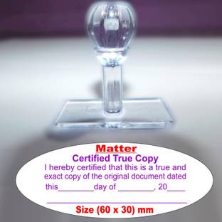 SULAGNA ZONE CERTIFIED TRUE COPY HANDLE RUBBER STAMP