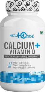 HEALTHOXIDE Calcium 625 mg + Vitamin D3 400 IU for Bone Health provides Calcium