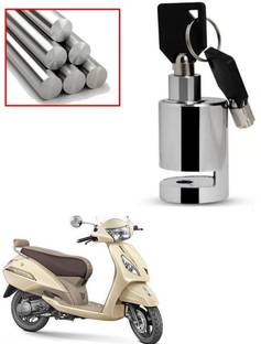 SRPHERE Heavy Duty Disc Brake Lock Anti-Theft Stainless Steel 7mm Pin Wheel Locking Bike Safety Anti-Theft Safety Waterproof For TVS Jupiter classic Disc Lock