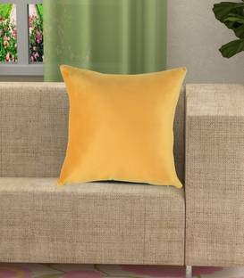 YELLOW WEAVES Velvet Cushions Cover