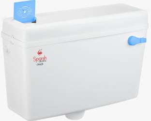 Sparsh Pearl Classic Single Flushing Cistern 10 litres Flush Tank Capacity with Air Freshner Single Flush Tank