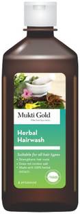 AXIOM Mukti Gold Herbal Hair Wash |Ayurvedic Shampoo for Controlling Dandruff