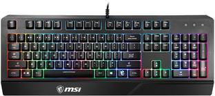 MSI S11-04US261-CLA Wired USB Standard Gaming Keyboard Compatible with Desktop, Laptop, Mac , with gaming mode ,multimedia_keys,Vigor GK20 US