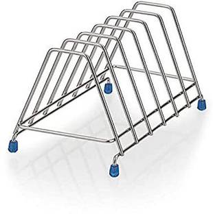 Yes kitchen Plate Kitchen Rack Steel Thali Rack,Dish Rack,Plate Stand,Dish Stand Lid Utensil 6 Section