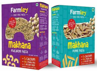 Farmley Makhana Penne & Macaroni Pasta Combo 800g (Pack of 2, Each-400g) Penne Pasta