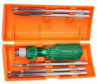 TAPARIA Screwdriver Set C-812 , 6pcs set (5+1) Multi use & compact Combination Screwdriver Set