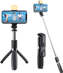 Worricow Newly Compact Design & flashlight selfie tripod stick Monopod, Tripod Kit Monopod Kit