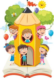 god & god's 61 cm Cartoon Pencil Self Adhesive Sticker