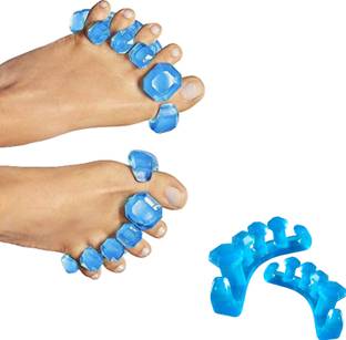 रॉयलकार्ट Gel Toe Separator (Pack of 2) - Instant Therapeutic Relief For Feet. Fight Bunions, Hammer Toes & More (Small)