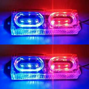 OSCONGOLD License Plate Light for Bike, Scooty and Car Tail LED Police Red, Blue 12V DC License Plate Light Motorbike LED (12 V, 9 W)