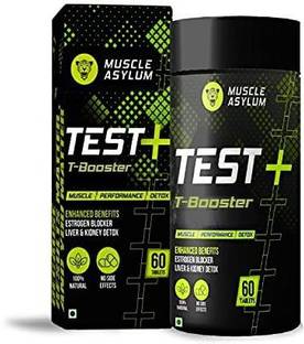 Muscle Asylum TEST PLUS - | Testosterone Booster | Estrogen Blocker | Kidney Detox